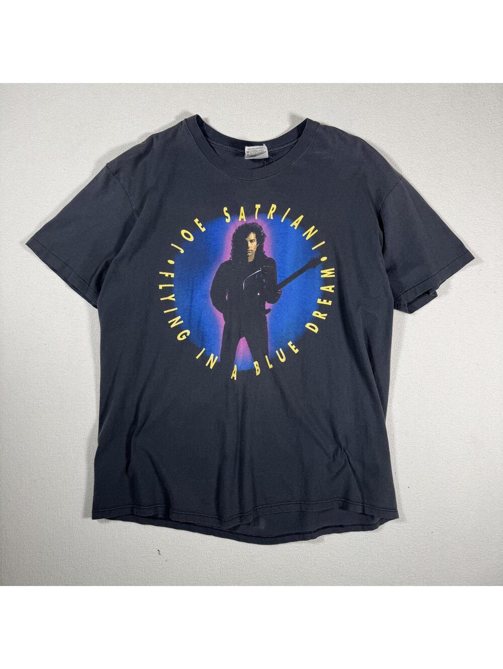 Vintage 1990s Joe Satriani Concert  Band Tour T Shirt